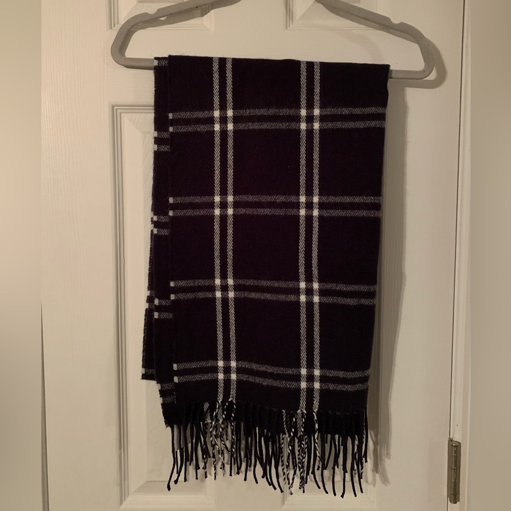 J. Crew Factory Scarf - NWT. Navy and white.
